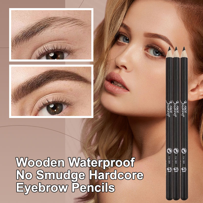 🔥Wooden Waterproof Long Lasting Hardcore Eyebrow Pencils