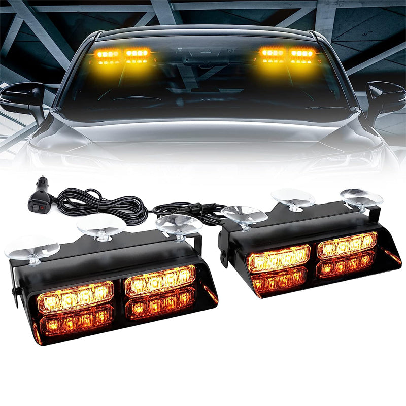 🎉🛍️Hot Promotion 50% OFF🚗Windshield Suction Cup Strobe Warning Light for Vehicles