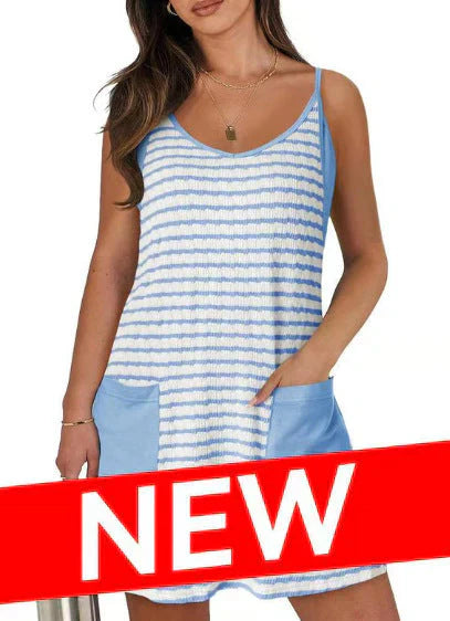 🎉2025 Hot sale!🔥Women's Sleeveless Summer Dress with Shorts