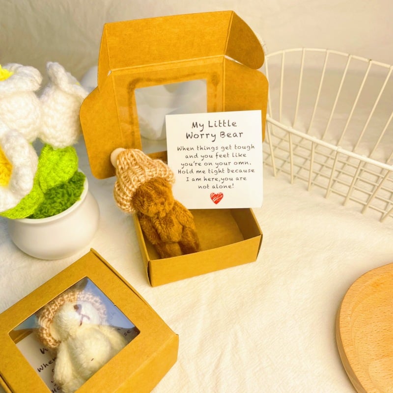 50% OFF💖Healing Doll Gift🎁Handmade Mini Plush Teddy Bear in Box