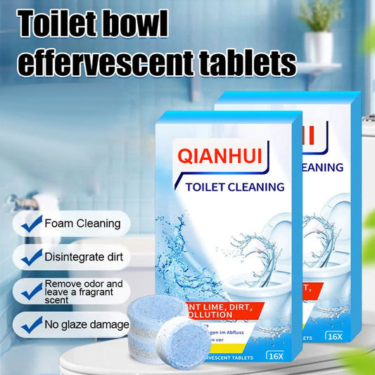 💥Buy 2 Get 1 Free - 🍋Lemon Scent Toilet Bowl Cleaner Tablets