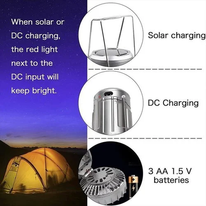 (🔥HOT SALE NOW-49% OFF) 6 in 1 Portable Solar LED Camping Lantern