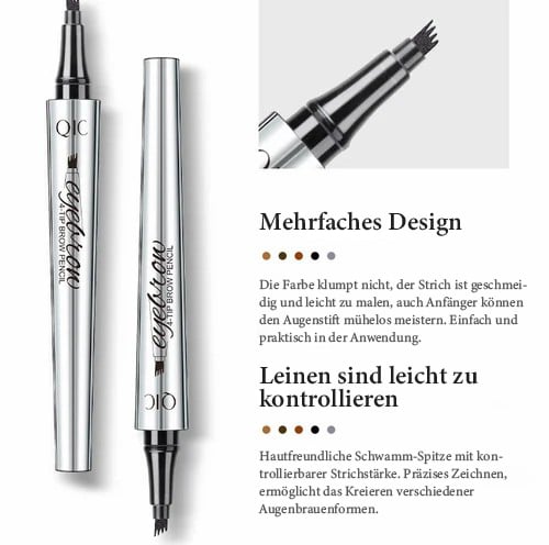 🎉Hot sale!🔥 High-quality 3D waterproof microblading eyebrow pencil with 4 fork tips tattoo pen