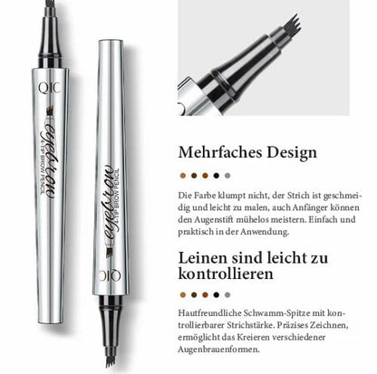 🎉Hot sale!🔥 High-quality 3D waterproof microblading eyebrow pencil with 4 fork tips tattoo pen