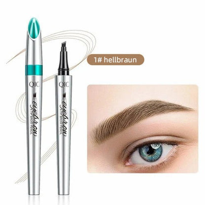 🎉Hot sale!🔥 High-quality 3D waterproof microblading eyebrow pencil with 4 fork tips tattoo pen