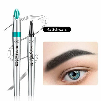 🎉Hot sale!🔥 High-quality 3D waterproof microblading eyebrow pencil with 4 fork tips tattoo pen