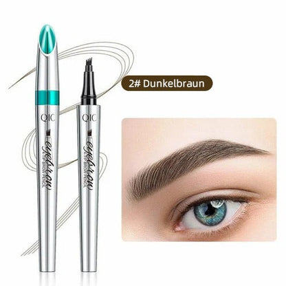 🎉Hot sale!🔥 High-quality 3D waterproof microblading eyebrow pencil with 4 fork tips tattoo pen
