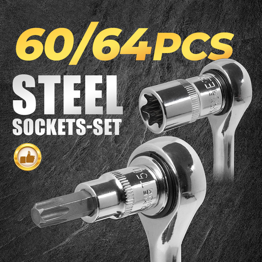 🌞 Spring into Savings: 50% Off!🔩60/64-Piece Torx & E-Torx Socket Set | Professional CR-V Steel | The Complete Bit Set for Cars & Motorcycles