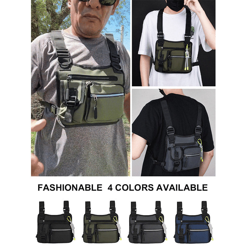 🔥Multi-Pocket Waterproof Vest Style Chest Bag🔥