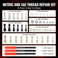 🔩Screw & Nut Thread Repair Tool Kit - Repair, Rust Removal, Deburring🧰