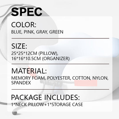 🔥Big Sale - 55% OFF🔥Memory Foam U-Shaped Travel Neck Pillow💤