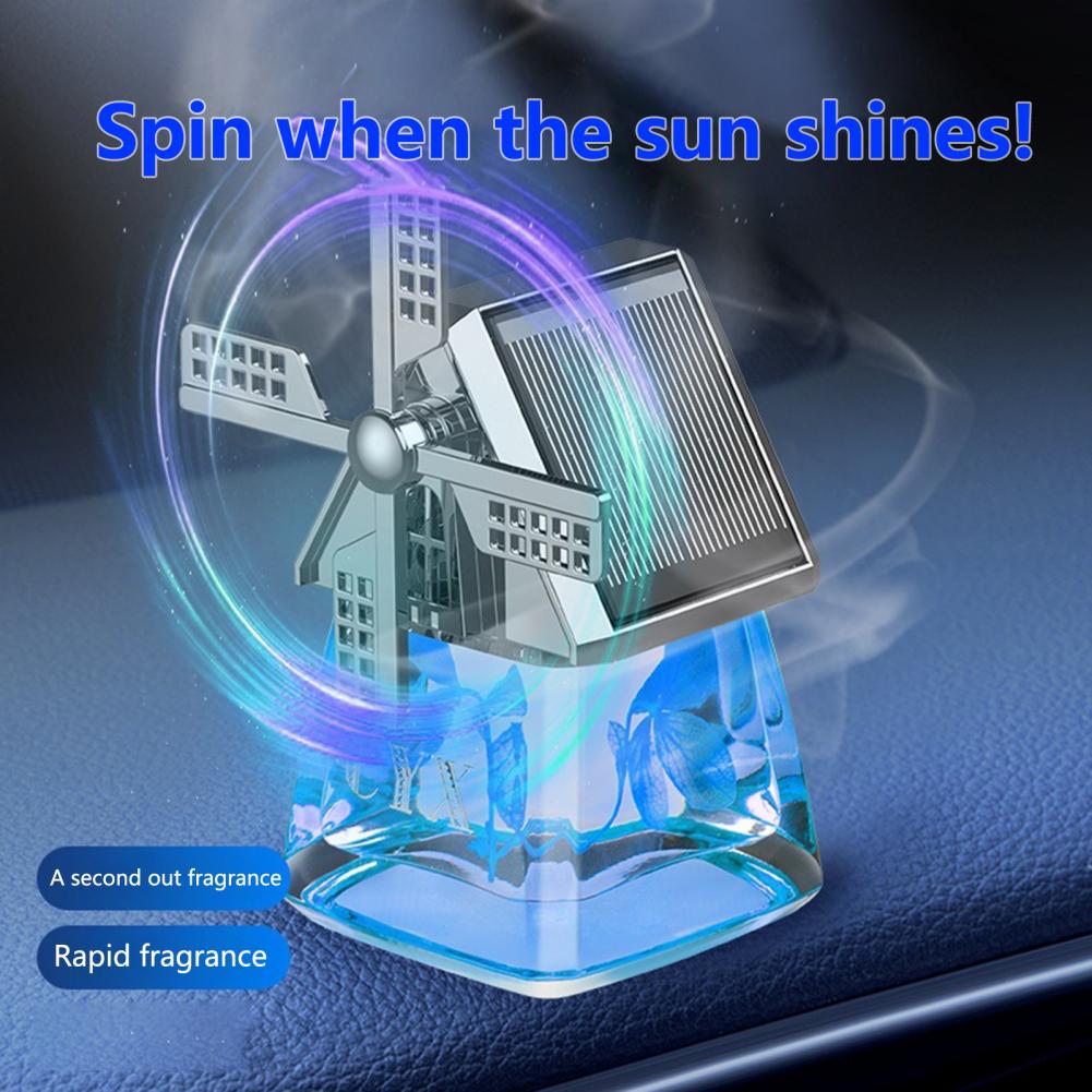 🛻Windmill Solar Energy Rotating Aromatherapy Car Air Freshener🔥