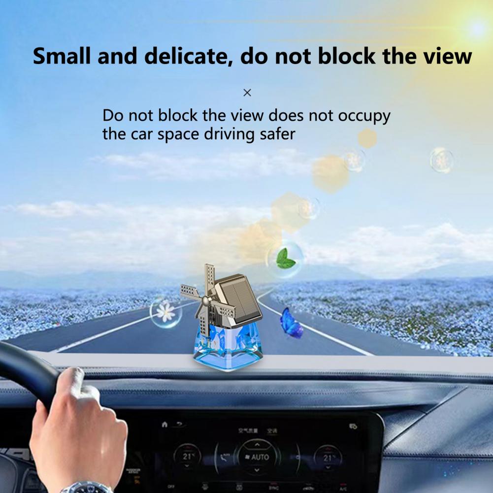 🛻Windmill Solar Energy Rotating Aromatherapy Car Air Freshener🔥