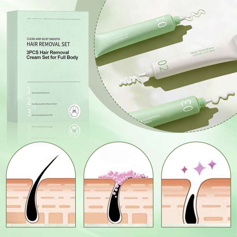 3PCS Hair Removal Cream Set for Full Body