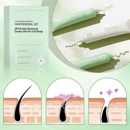3PCS Hair Removal Cream Set for Full Body