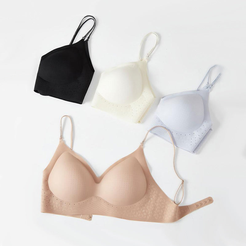 Women's Seamless Wireless Bra with Convertible Straps