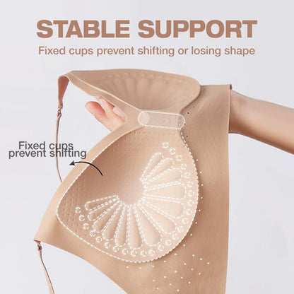 Women's Seamless Wireless Bra with Convertible Straps