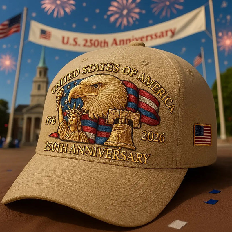 Eagle & Liberty – United States 250th Anniversary Hat🎁