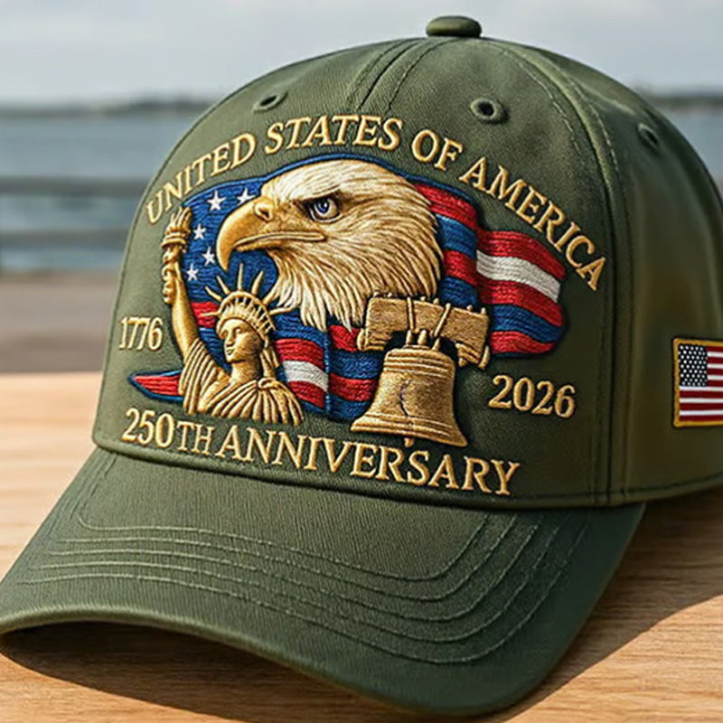 Eagle & Liberty – United States 250th Anniversary Hat🎁