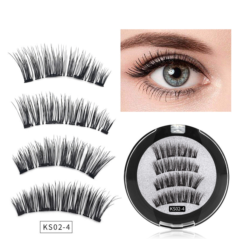 Magnetic Reusable Natural Look False Eyelashes