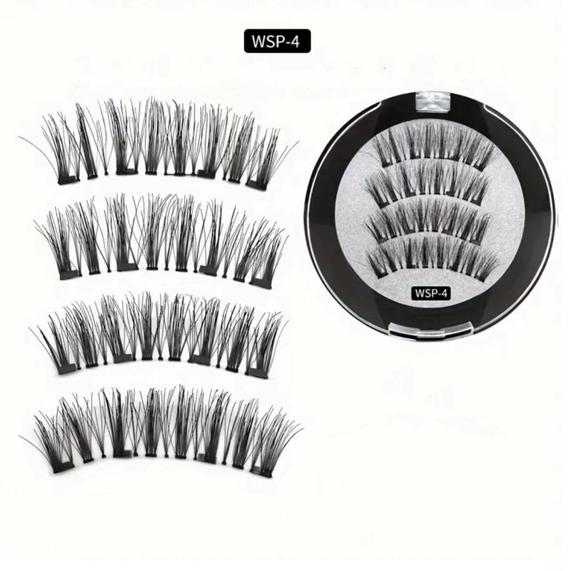 Magnetic Reusable Natural Look False Eyelashes