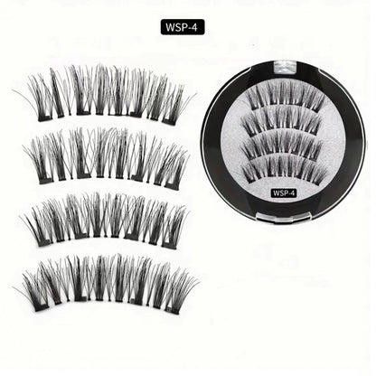 Magnetic Reusable Natural Look False Eyelashes