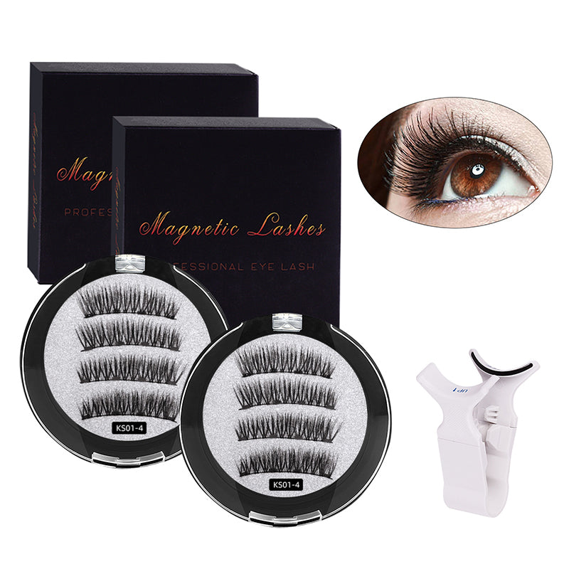 Magnetic Reusable Natural Look False Eyelashes