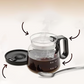 Glass Pot Style Coffee Mug with Lid
