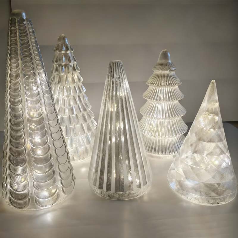 🎄Early Christmas Sale✨5-Piece Decorative Lighted Resin Trees Set【✈️free shipping 】