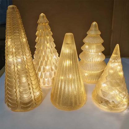 🎄Early Christmas Sale✨5-Piece Decorative Lighted Resin Trees Set【✈️free shipping 】