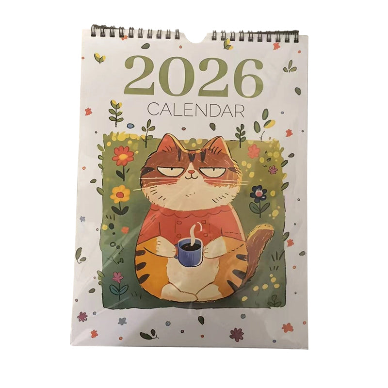 2026 Cat-Themed Vertical Wall Calendar