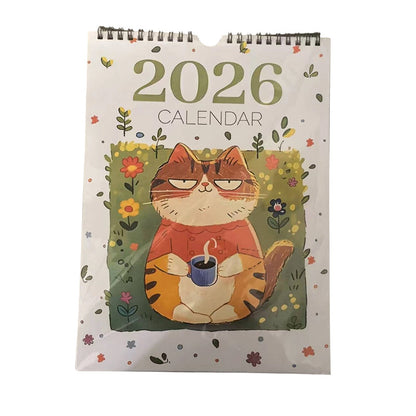 2026 Cat-Themed Vertical Wall Calendar