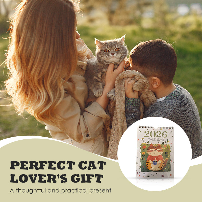 2026 Cat-Themed Vertical Wall Calendar