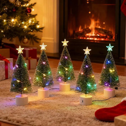 ✨ LED Mini Christmas Tree With Star – Multicolor Lights, Wireless & Compact (Instant Holiday Cheer For Any Table!)