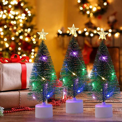 ✨ LED Mini Christmas Tree With Star – Multicolor Lights, Wireless & Compact (Instant Holiday Cheer For Any Table!)