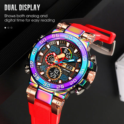 🖤Limited-Time Christmas Sale! 50% OFF ✨ Multifunctional LED Waterproof Watch – Dual Display, 50M Water Resistant & All-in-One Features (Stylish & Durable for Daily Use!)