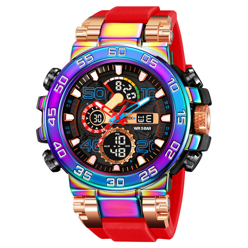 🖤Limited-Time Christmas Sale! 50% OFF ✨ Multifunctional LED Waterproof Watch – Dual Display, 50M Water Resistant & All-in-One Features (Stylish & Durable for Daily Use!)