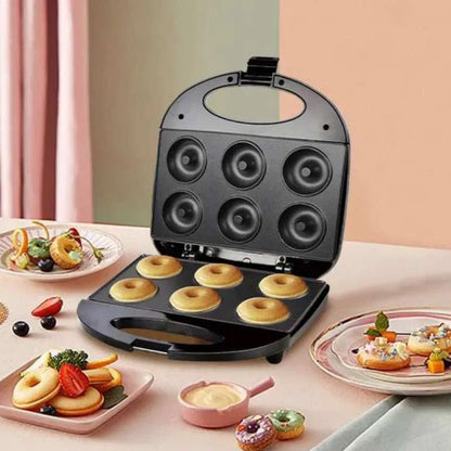 🍩👩‍🍳 Handy Donut Maker – Non-Stick Coating, 6 Wells & User-Friendly (Perfect for Home Bakers!)