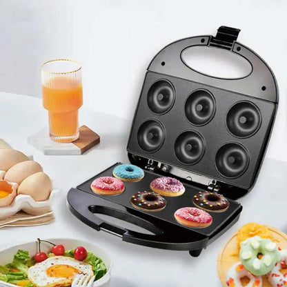 🍩👩‍🍳 Handy Donut Maker – Non-Stick Coating, 6 Wells & User-Friendly (Perfect for Home Bakers!)