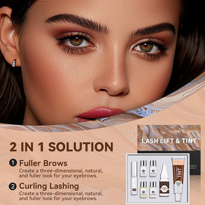 ✨ 2-in-1 Lash Lift & Tint Kit – Long-Lasting Results (6-8 Weeks), Salon-Quality & Safe Formula (Easy At-Home Use!)