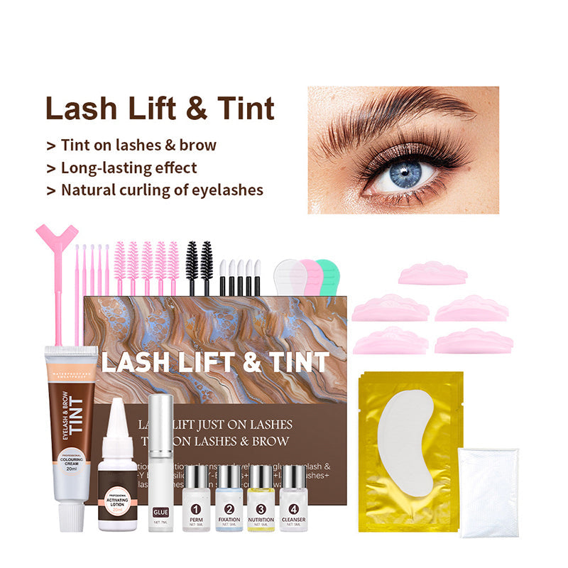 ✨ 2-in-1 Lash Lift & Tint Kit – Long-Lasting Results (6-8 Weeks), Salon-Quality & Safe Formula (Easy At-Home Use!)