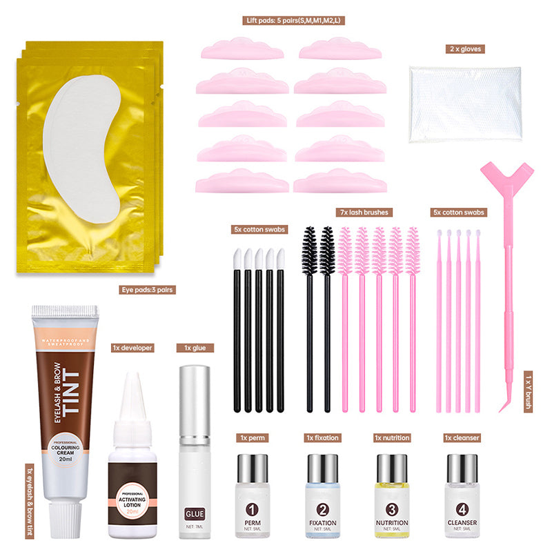 ✨ 2-in-1 Lash Lift & Tint Kit – Long-Lasting Results (6-8 Weeks), Salon-Quality & Safe Formula (Easy At-Home Use!)