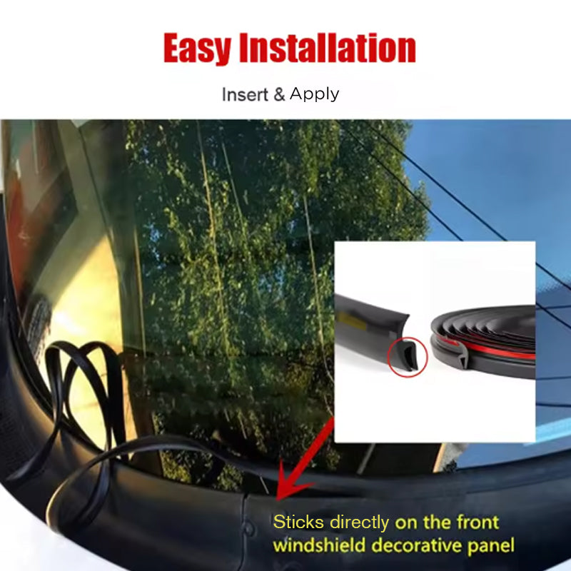 ✨ Premium EPDM H-Shaped Windshield Seal – Self-Adhesive, Easy Installation & Superior Sealing (Quieter Ride & Better Insulation!)
