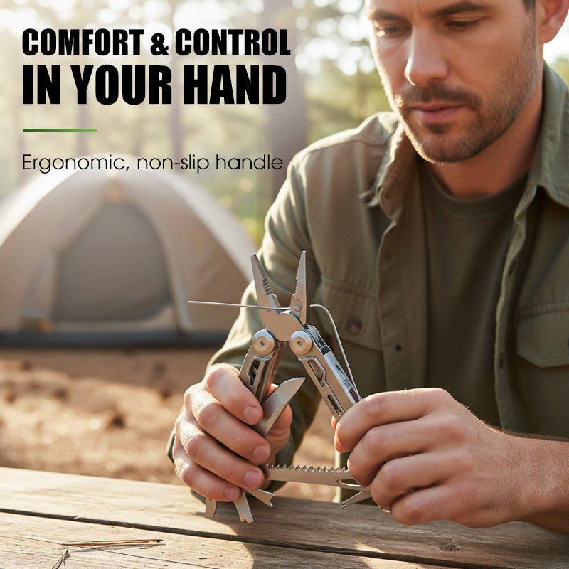 ✨ 12-in-1 Stainless Steel Folding Multi-Tool Pliers – All-in-One Gadget, Durable Steel & Compact Design (Perfect for Outdoor & Home Repairs!)