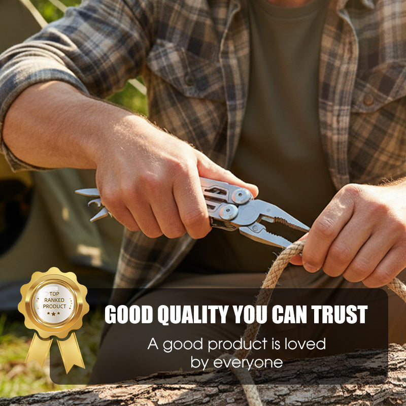 ✨ 12-in-1 Stainless Steel Folding Multi-Tool Pliers – All-in-One Gadget, Durable Steel & Compact Design (Perfect for Outdoor & Home Repairs!)