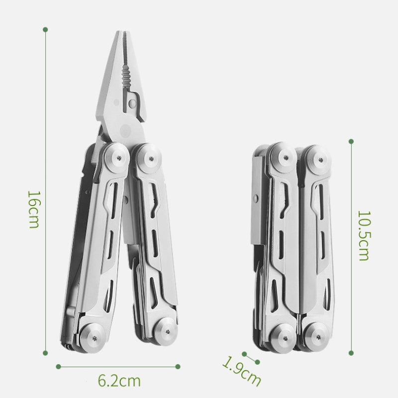 ✨ 12-in-1 Stainless Steel Folding Multi-Tool Pliers – All-in-One Gadget, Durable Steel & Compact Design (Perfect for Outdoor & Home Repairs!)