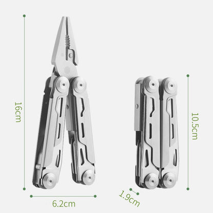 ✨ 12-in-1 Stainless Steel Folding Multi-Tool Pliers – All-in-One Gadget, Durable Steel & Compact Design (Perfect for Outdoor & Home Repairs!)