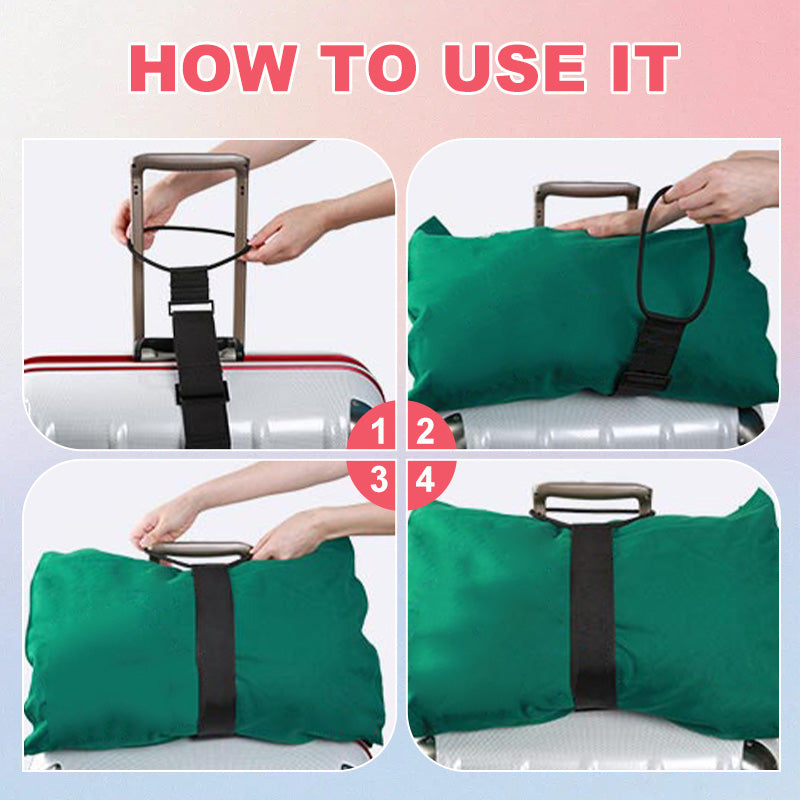 🖤Limited-Time Christmas Sale! 50% OFF ✨ Elastic Luggage Strap (Hands-Free for Travel) – Attach Bags to Suitcase for Airports/Vacations/Business Trips!