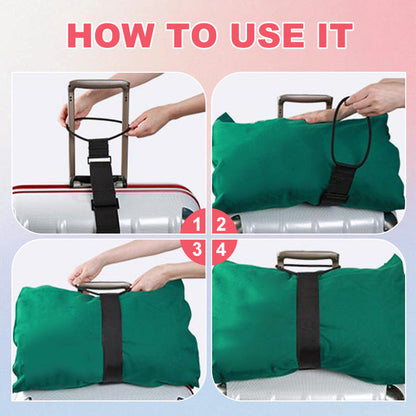 🖤Limited-Time Christmas Sale! 50% OFF ✨ Elastic Luggage Strap (Hands-Free for Travel) – Attach Bags to Suitcase for Airports/Vacations/Business Trips!