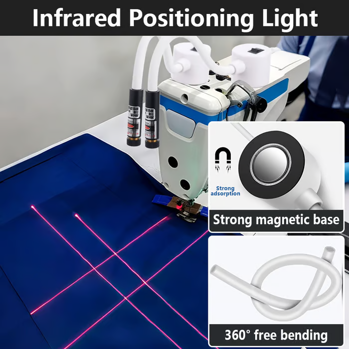 🎄 Christmas Deal – ALWAYS 50% OFF! 🧵 Magnetic Laser Positioning Light for Sewing Machine: Precise Stitching WITHOUT Markings – Flexible Laser for Quilt & Sewing Projects!